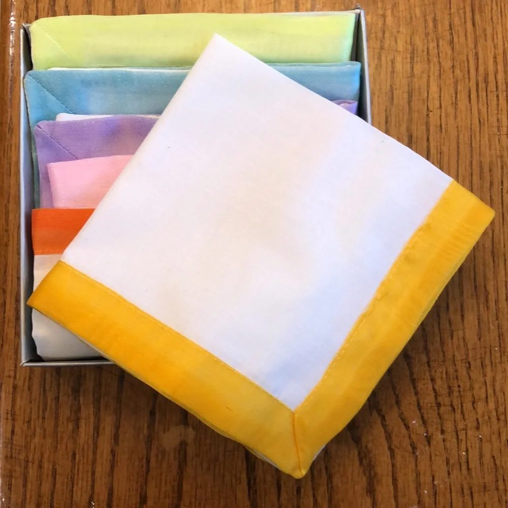 Crate & Barrel Pastel Cocktail Napkins Set of 6. Never used.